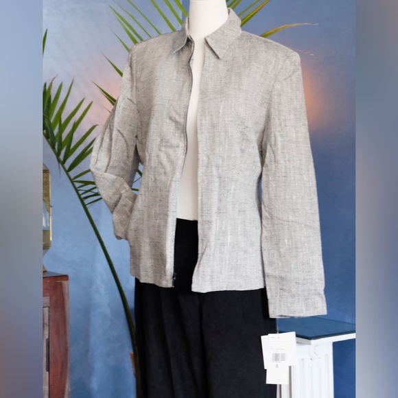 Garfield Marks size 8 NWT Gray zip up blazer - Picture 4 of 9